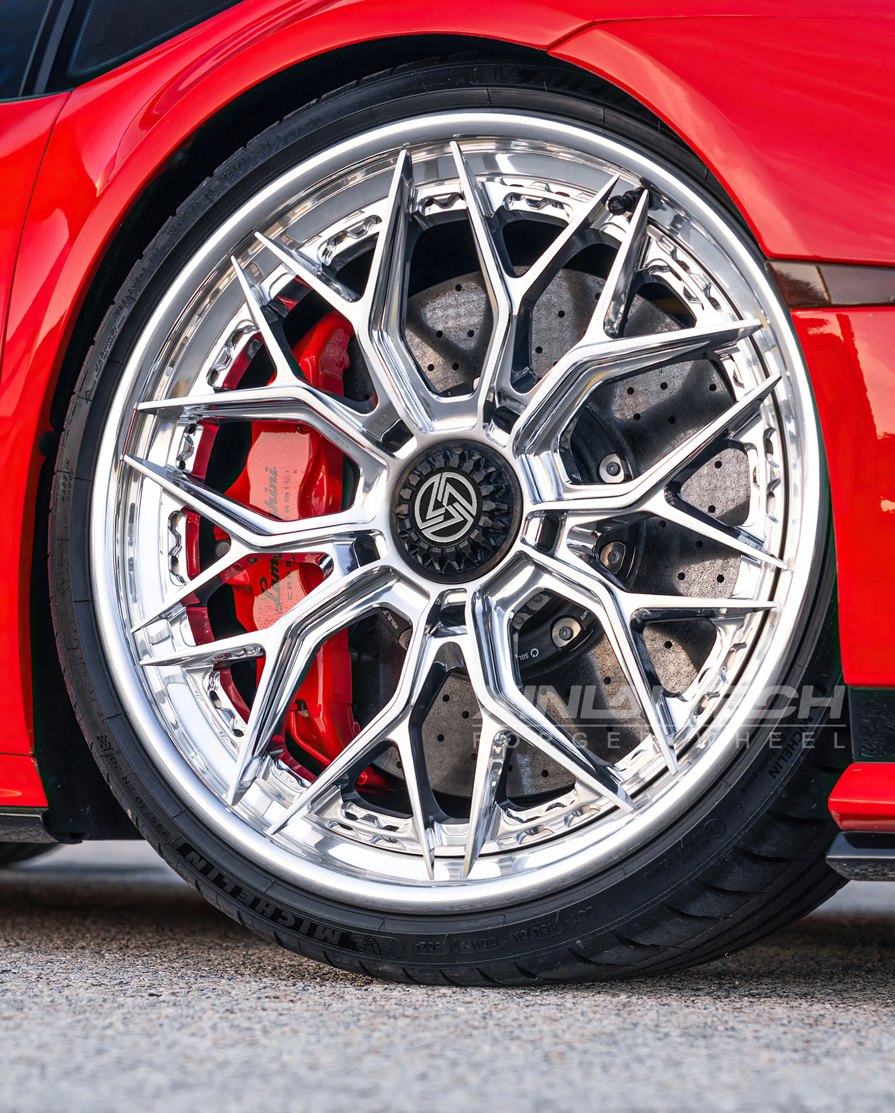 XL 2 Piece Deep Dish Deep Lip Polished Concave Forged Wheel 5x112 5x114.3 5x120 Custom Wheels for ferrari lamborghini - Image 1