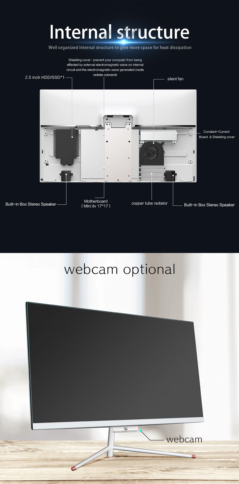 Slen Monoblock Pc Inch Laptops Core I I I Cheap Aio Desktop