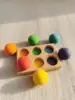 balls 4.5cm in wood tray