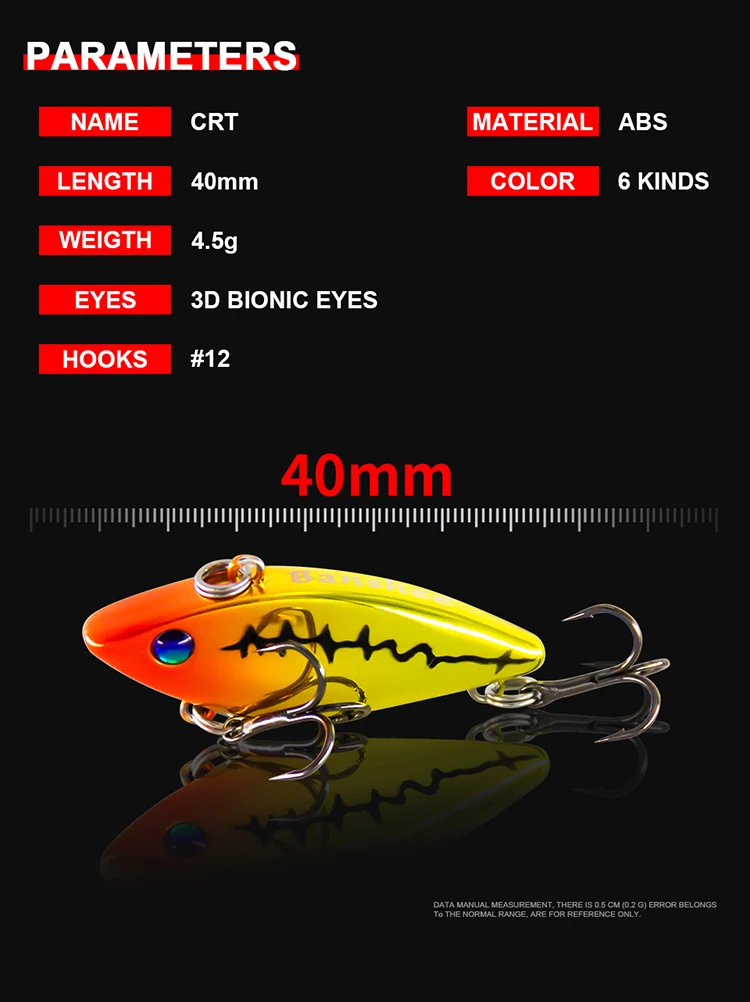 OEM Custom Package Brand Crank Lure Mini Sinking Rattle Crankbait ...