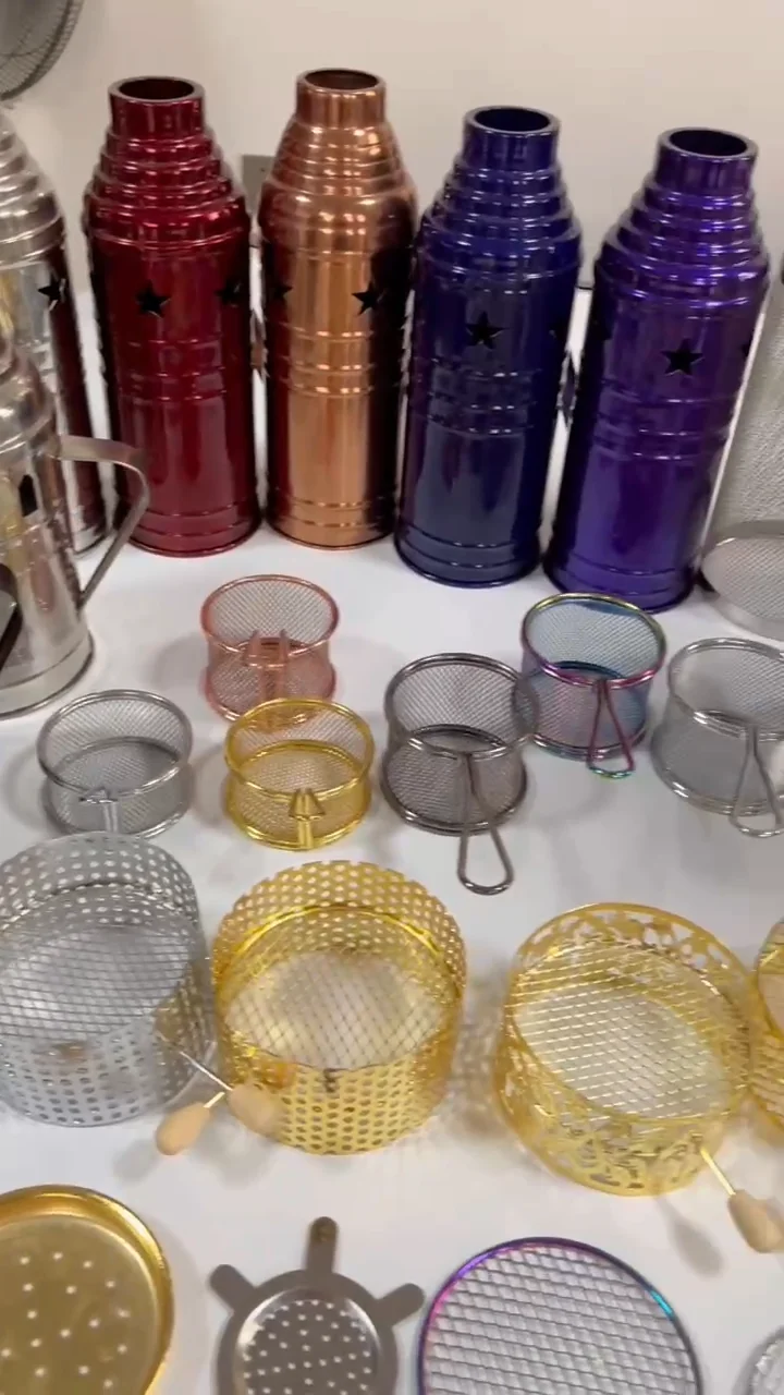 Factory Direct Sale Shisha Hookah Charcoal Tray Coal Carrier Patterned