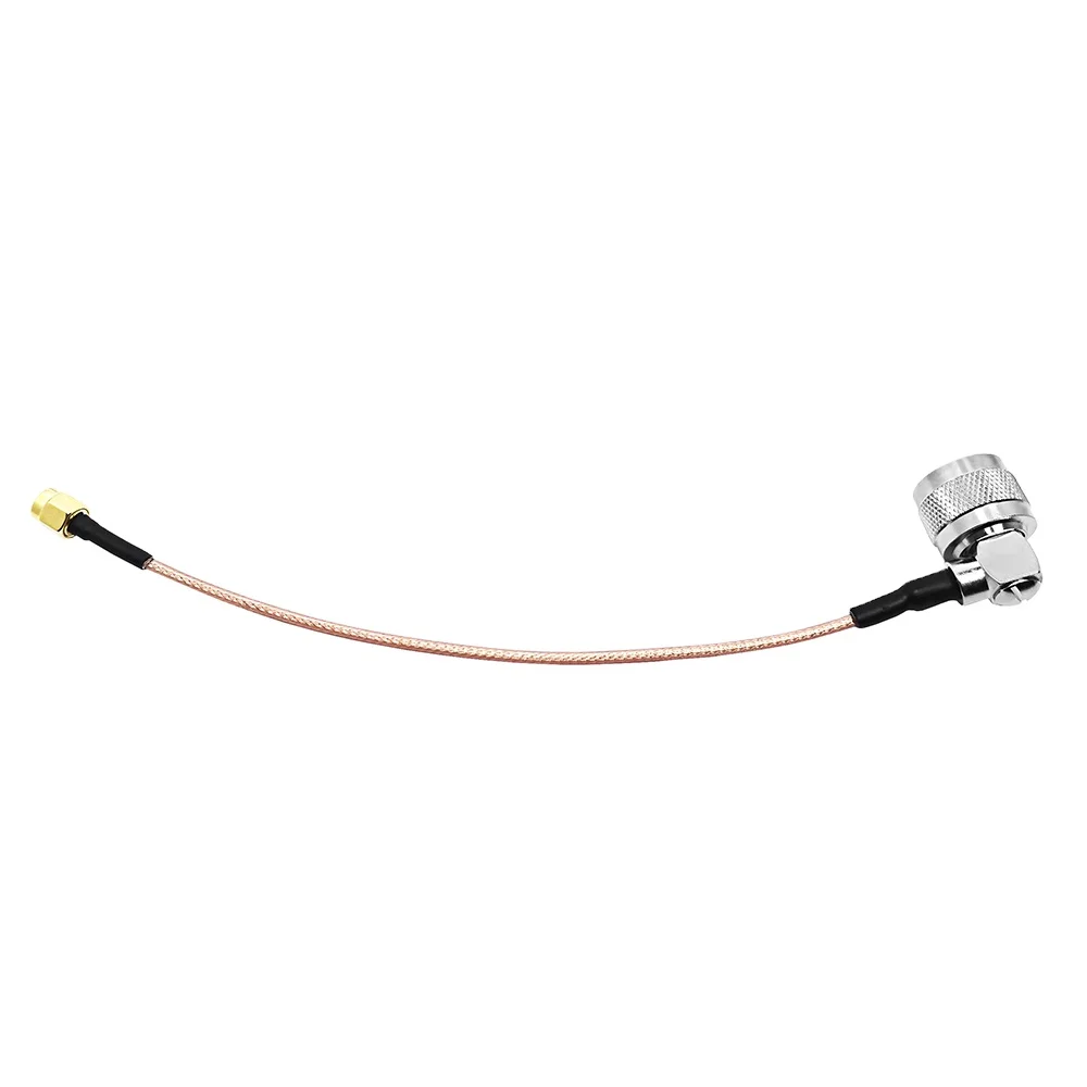 Factory Price Pigtail Cable N R/A Male Right Angle to SMA Male RG142 Cable 10cm  or Customize RF Adapter Coaxial