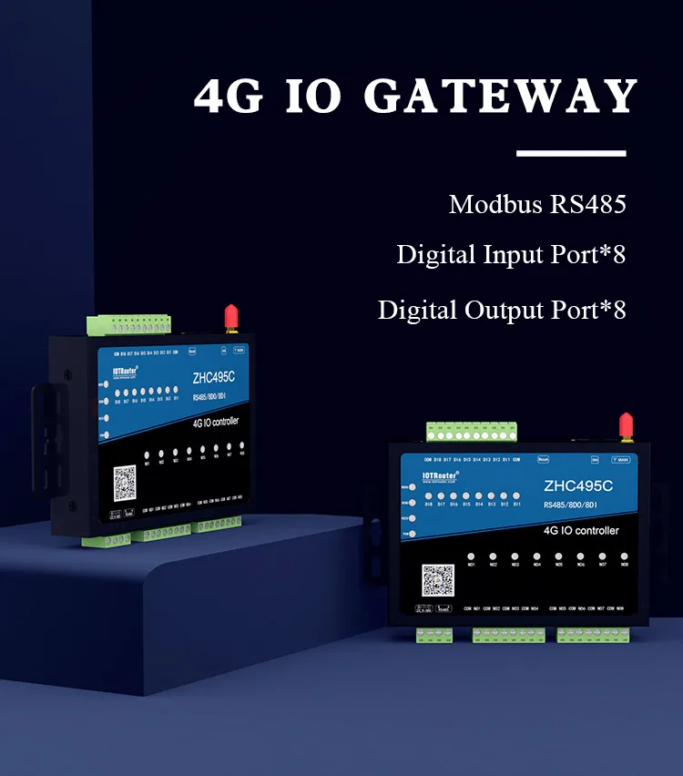 Modbus Modem 4G Modbus Gateway: JSON MQTT RS485 Modem with 4 Ports for Efficient ...