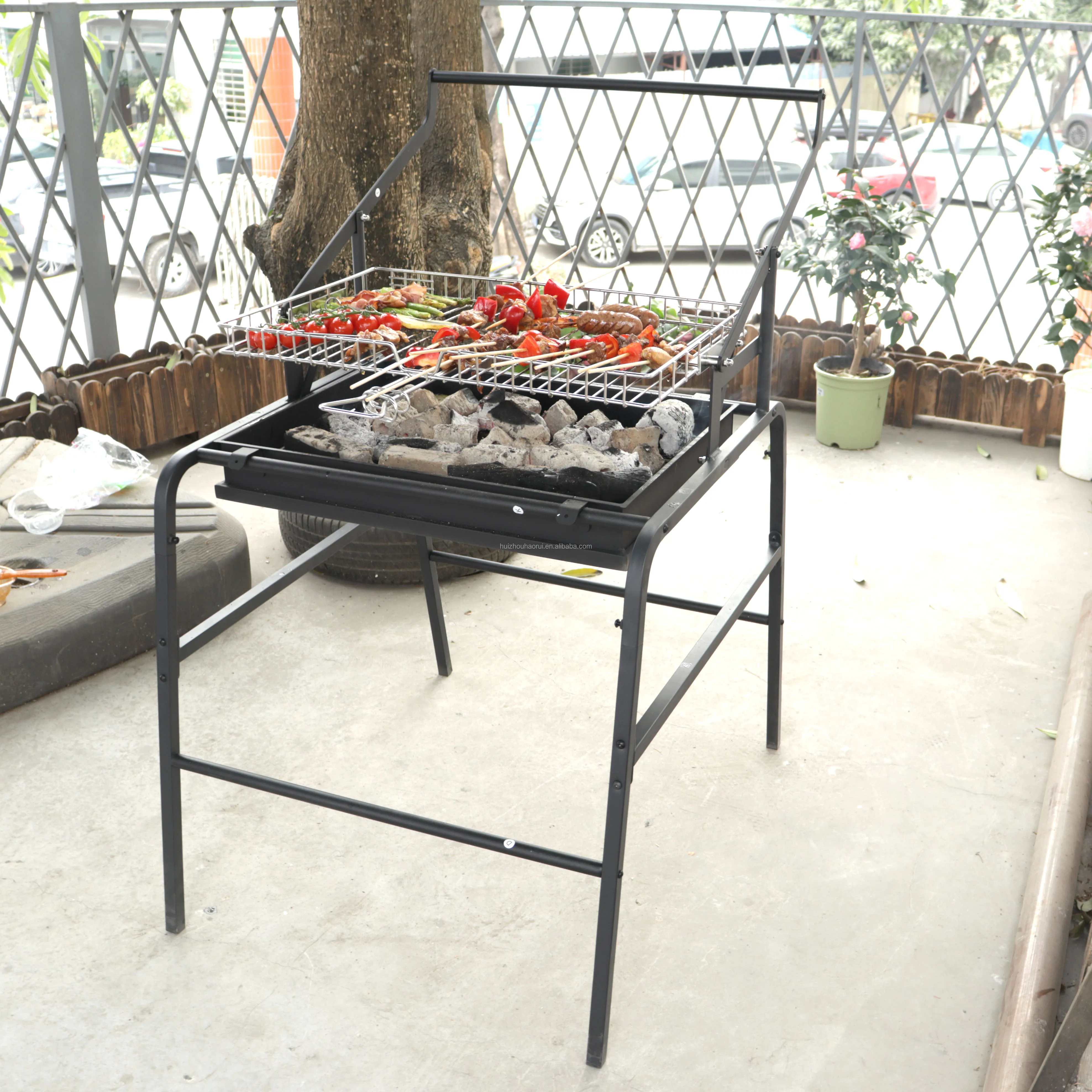 Charcoal Bbq Firstness Charcoal Grill With Offset Smoker For