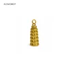 Leaning Tower of Pisa charm - Gold
