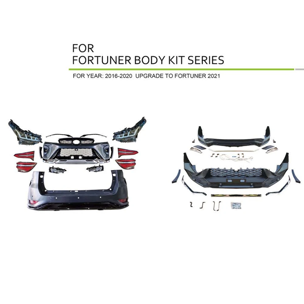 Car Body Kit Series for Toyota Fortuner 2016-2020 Upgrade To 2021 For Fortuner factory