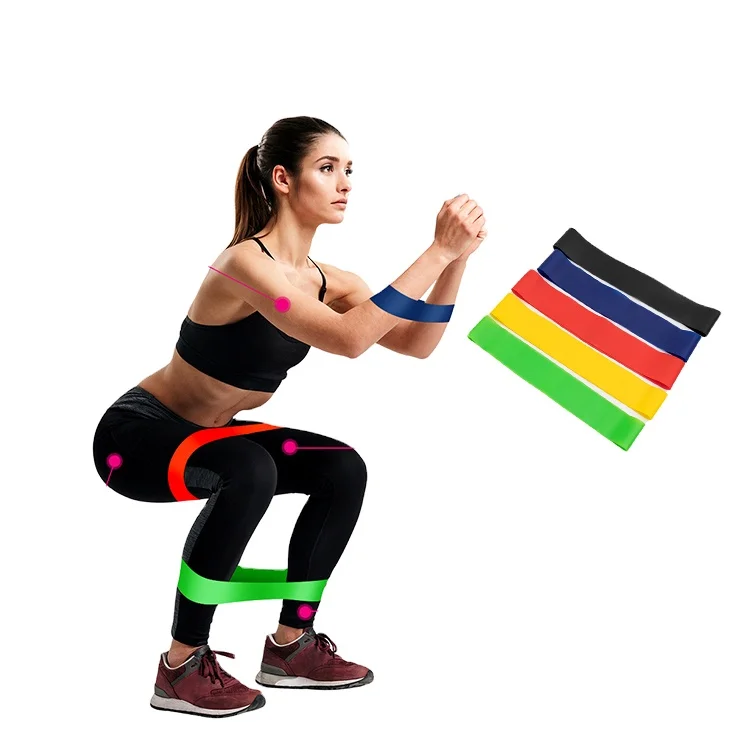 Custom Logo Elastic Stretch Latex Exercise Bands Fitness Fitness Bands Resistance Set
