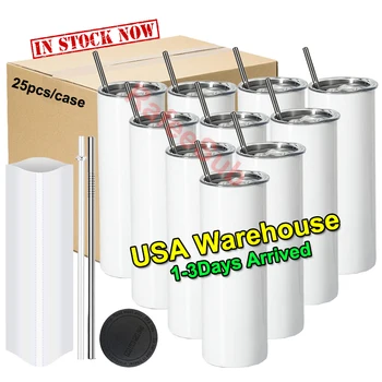 Wholesale Bulk 20 Oz Straight Stainless Steel Cup 20oz Skinny ...