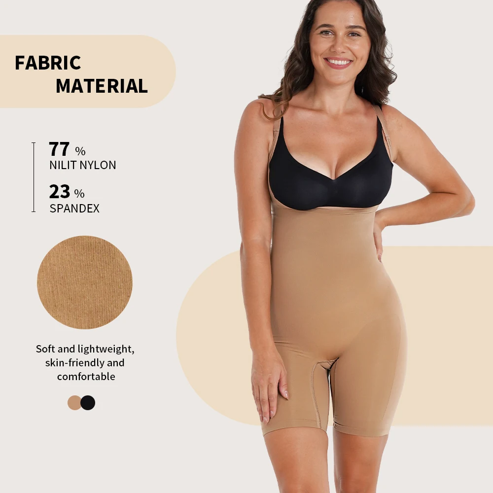SSHAPER Compression Slimming Plus Size Crotchless Femme Mesh Shapewear Lingerie Women's Bodysuits