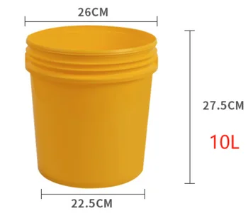 Customize LOGO 10 Liter Bucket IML Printed Plastic Container