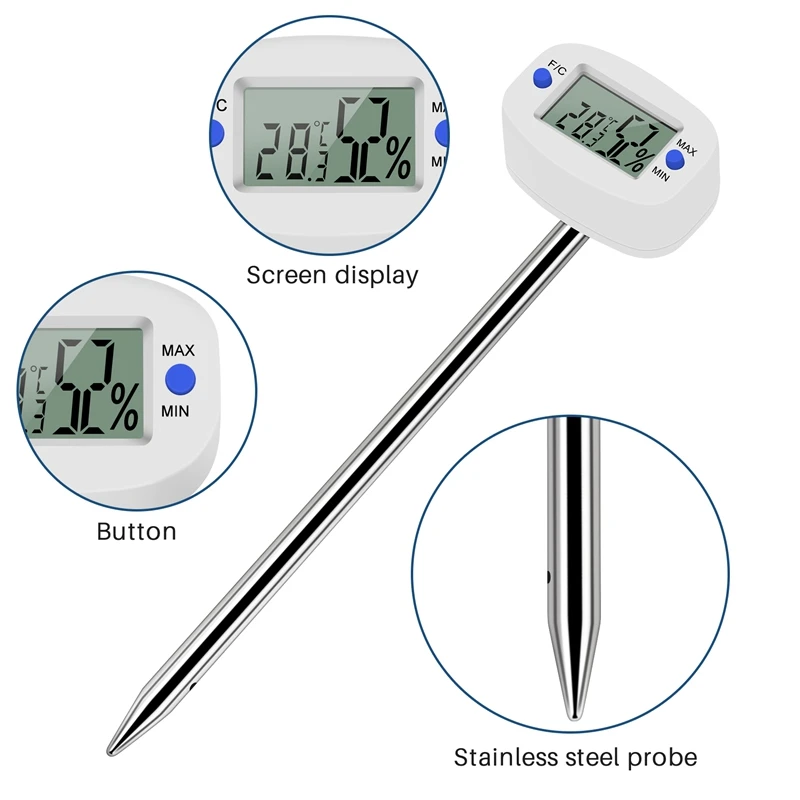 TA290 Digital Soil Hygrometer Moisture Meter Temperature Humidity Tester Brand-new