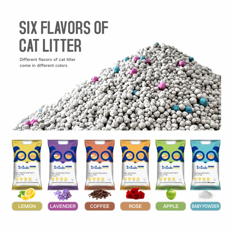 Oem High Quality Raw Material Bentonite Cat Litter Low Dust Process