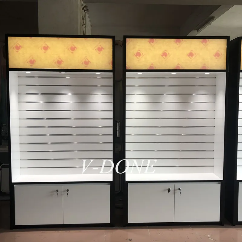 Mobile Phone Shop Decoration Glass Showcase Mobile Store Counter Cell