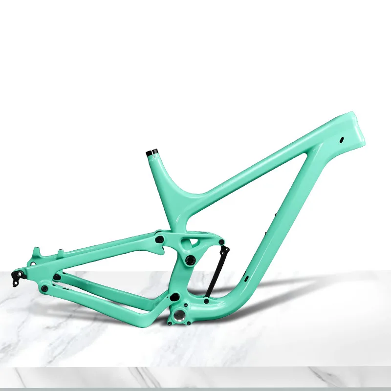 ICAN Hot Sale MTB Bicycle Mtb Carbon Frame 650b Full Suspension  Carbon Fiber Mountain Frameset P9