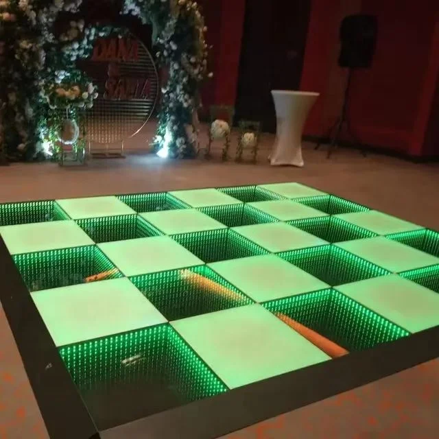3D Interactive Dance Floor Light Infinity Mirror Wireless Dance Floor