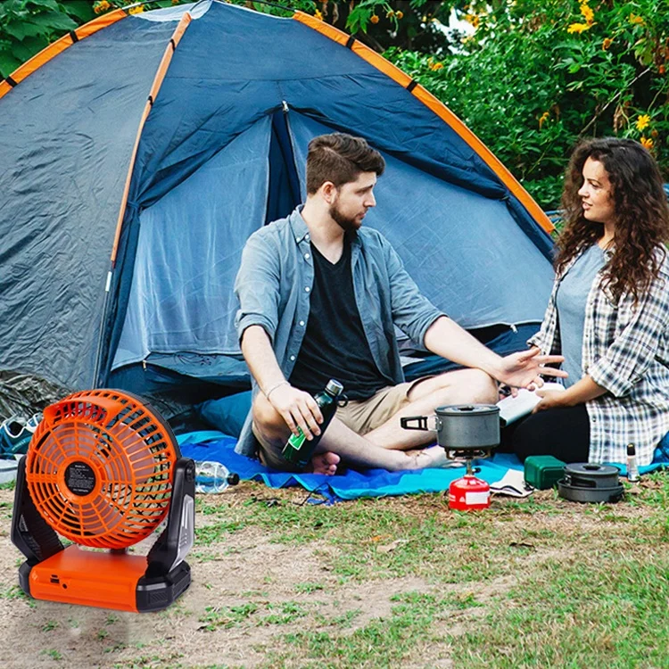Factory Direct Remote Control Camping Fan Rechargeable 12v 5w Portable Solar Camping Fans with Solar Panel