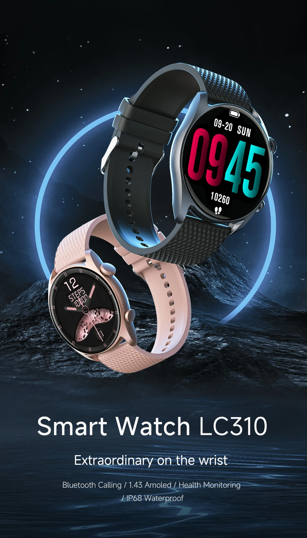 Chinese factory supplier supply  Sanvnet Lc310 Fashion 2025 Smart Watch With 1.43 Inch Amoeled Screen Ip68 Dynamic Heart Rate Bt Call Smart Watch For Men Women - Buy Unisex Smart Watch waterproof Smart Watch round Shape Smart Watch amoled Display Smart Watch sleep Tracking Smart Watch heart Rate Monitoring Smart Watch message Reminder Smart Watch heart Rate Tracking Smart Watch smart Watch With Fitness Tracker