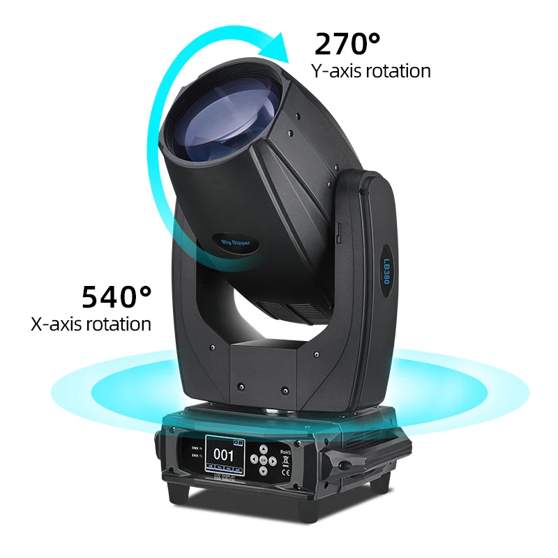 Big Dipper B500 レーザーディスプレイシステム　照明　イベント ミニレーザーステージライティング3機種発売！小さなステージ