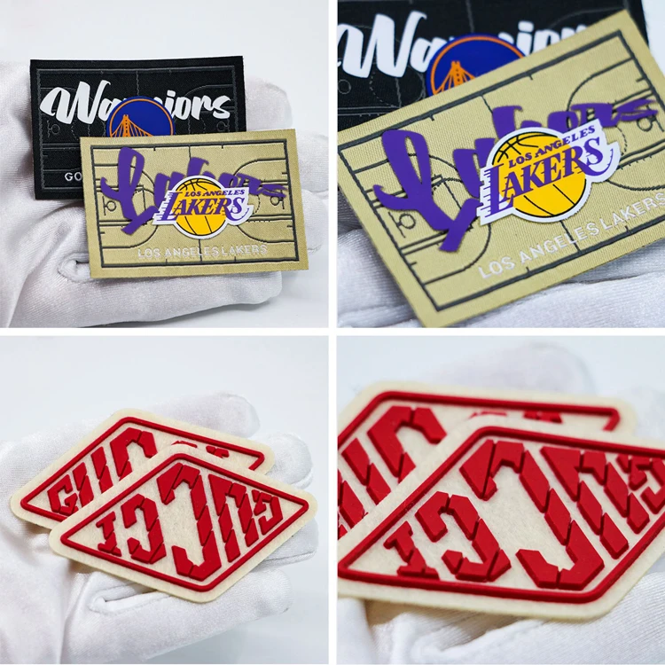 Custom Tshirt Transfers Private Garment Labels Brand Sticker Silver Iron on Print Silicone Heat Transfer Logo Patch