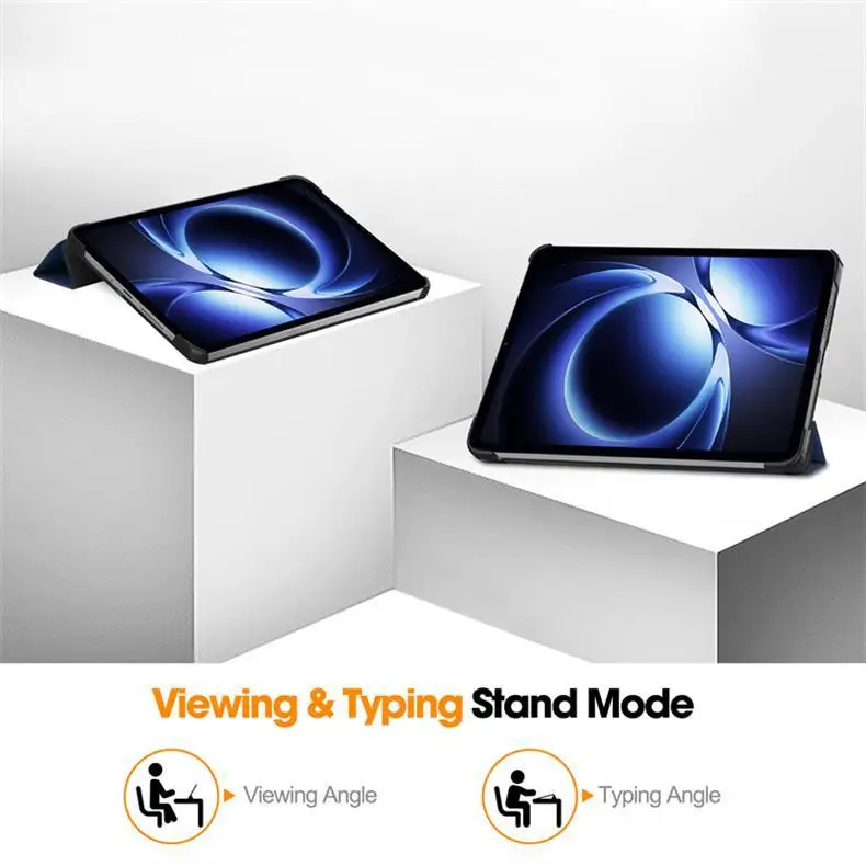 product wholesale customization tri fold kast a ply pu pc leather holder shockproof 88inch tablet case for xiaomi redmi k pad laudtec-4