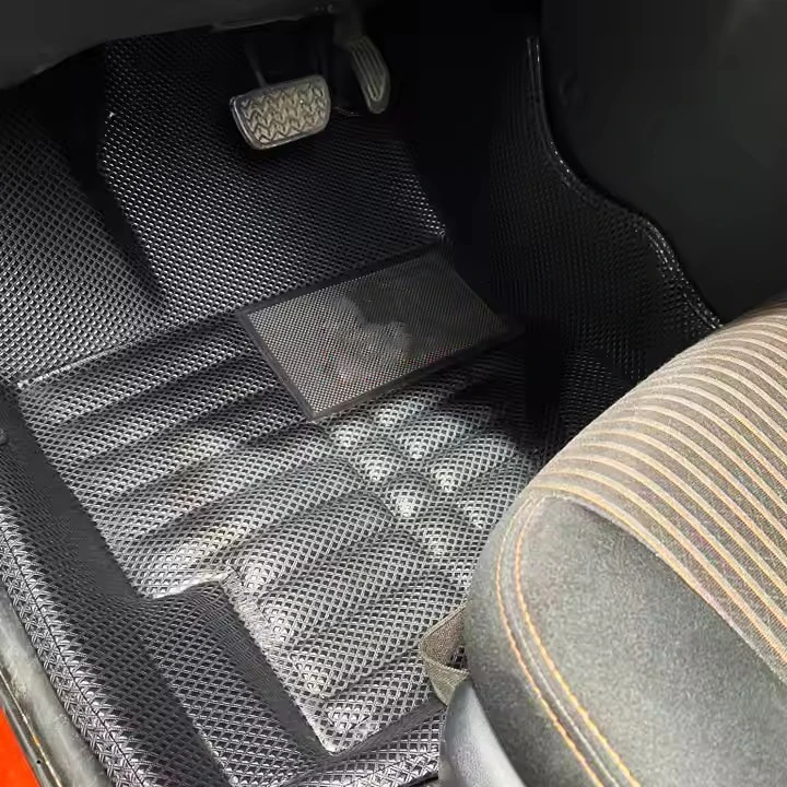 Muchkey индивидуальный логотип Алмазные Заусенцы специальные всепогодные 3D коврики EVA ковер для автомобиля Toyota Corolla Camry Prado Highlander RAV4 Lexus