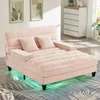 Pink + Chenille + 2 Seat + Foam