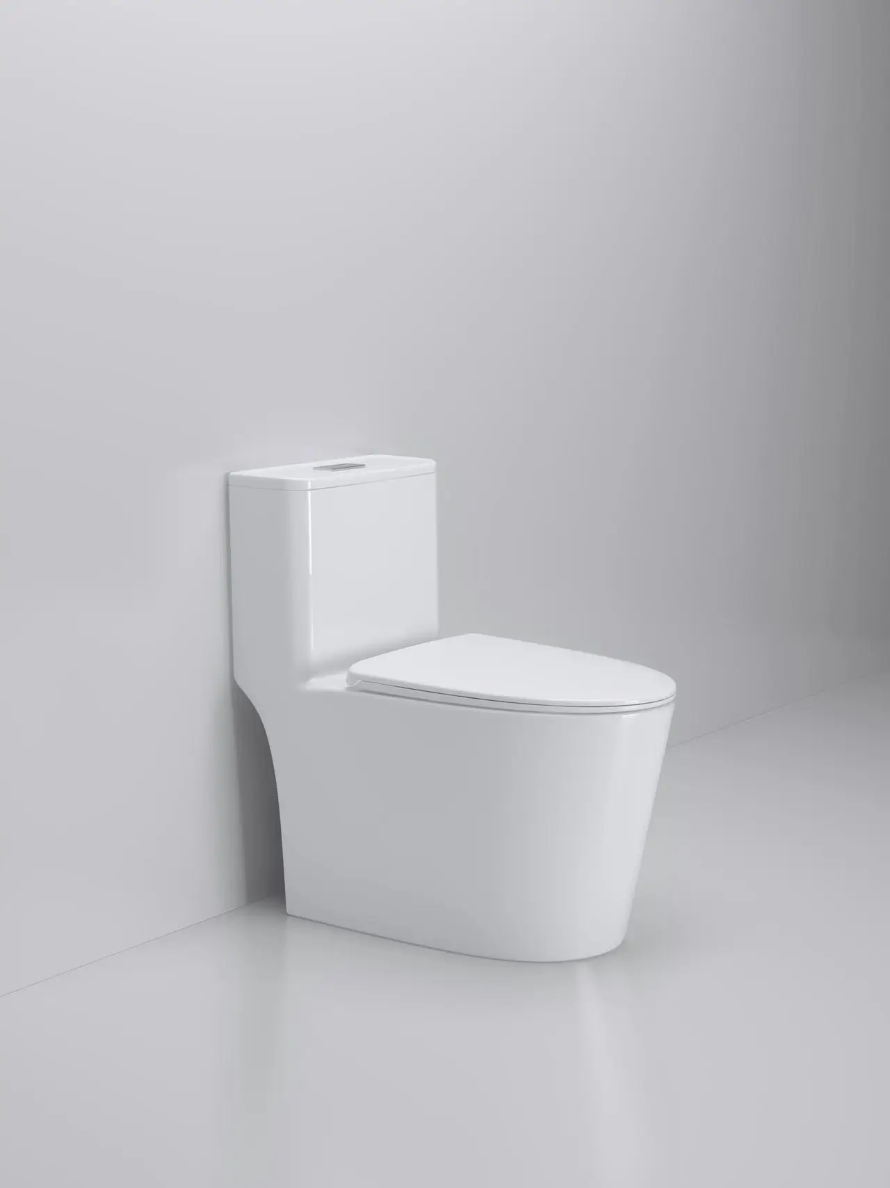 High quality ceramic sanitary ware dual flush toilet bathroom water closet one piece toilet supplier