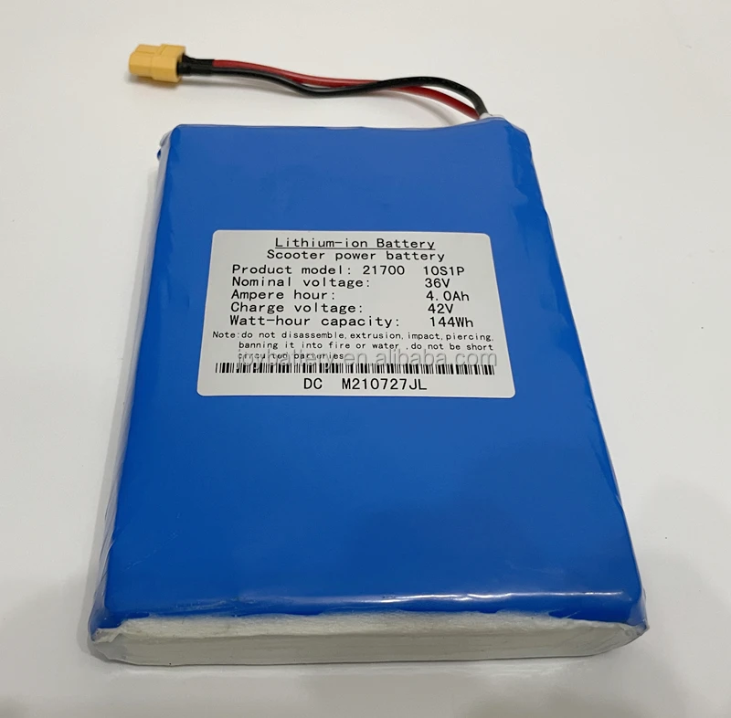 【K0u810】10kg×4 20kg×2 21700 10S1P 36V 4ah Battery Pack for Scooters - 500 Cycles