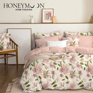 HONEYMOON China Style Modern High Quality Printed Bed Set Bedding Modern Soft Cotton Comforter Sets Bed Set Bedding