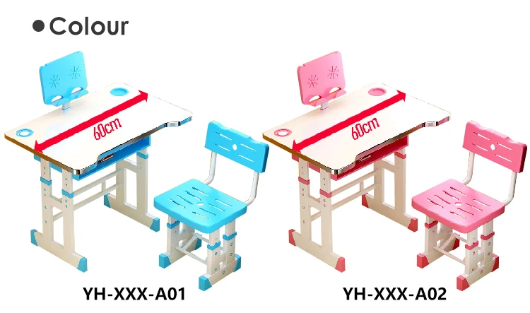 Plastic and  iron Seat Student Desk And Chair School Study Table And Chair Set Cheap School Furniture Chair Desk Set