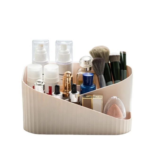 Multi-Grids Dividing Makeup Organizer Multifunctional Beauty Lipstick Skincare Basket Desktop Dresser Cosmetics Storage Box Bins