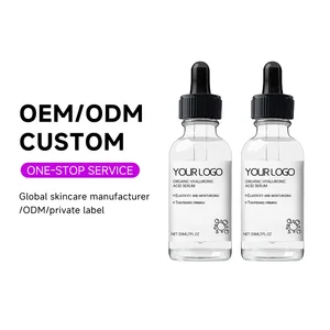 OEM ODM Organic Wholesale Brightening Pore Acne Marks Care Whitening Moisturizing Face Organic Hyaluronic Acid Essence Serum