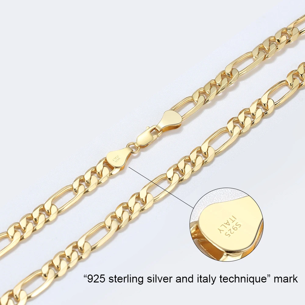 Bracciale A Catena Cubana In Argento Sterling Massiccio: Maglia Miami - Foto 7