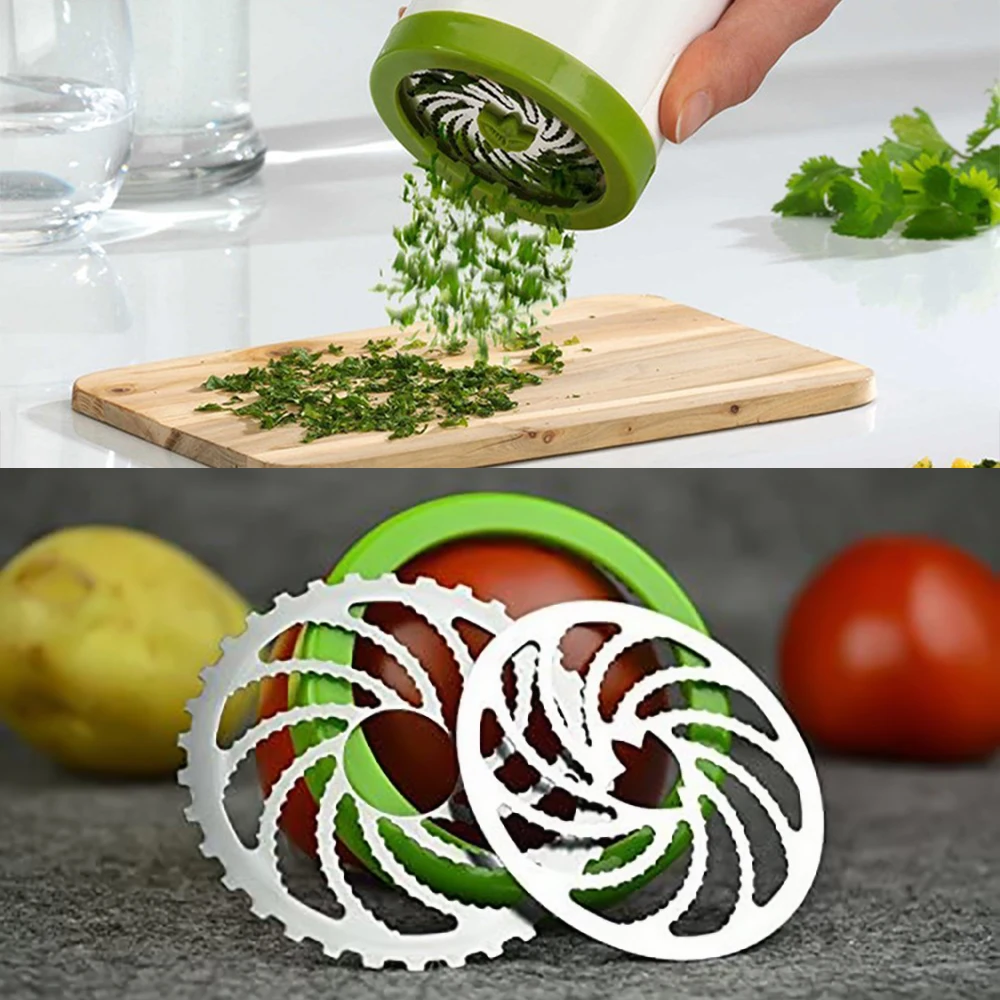 Blade Green Onion Chopper Slicer, Garlic Coriander Cutter