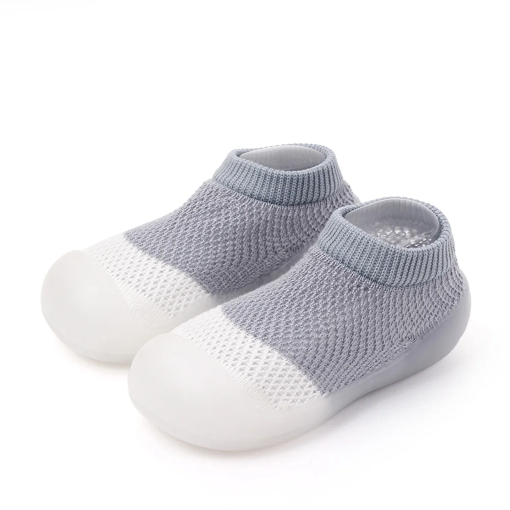 High quality soft rubber summer mesh baby toddler socks shoes floor socks