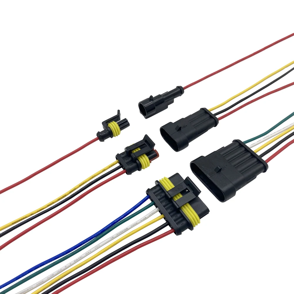 Prise étanche de voiture, prise électrique mâle et femelle, connecteur  électrique étanche AWG (2 broches avec fil 10 kits)