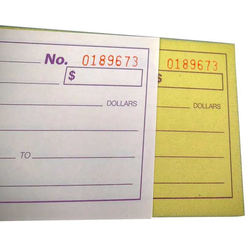 Customized Small Size Carbonless Bill Book Kraft Paper Soft Cover Offset Printing Custom Logo Paper Paperboard Printing Product