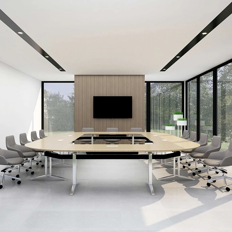 Solid Wood Meeting Room Desk factory