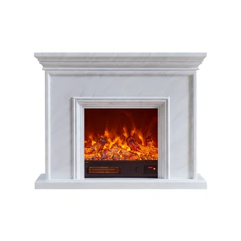 Traditional craftsman style 60 70 80 inch white home fireplace mantel full surround wood mantel