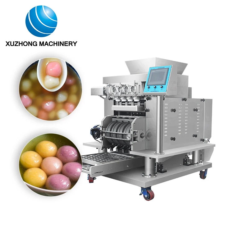 Automatic Tray Forming Tang Yuan Machine Glutinous Rice Ball Filling Machine  Dough Divider Rounder Tapioca Pearl Making Machine
