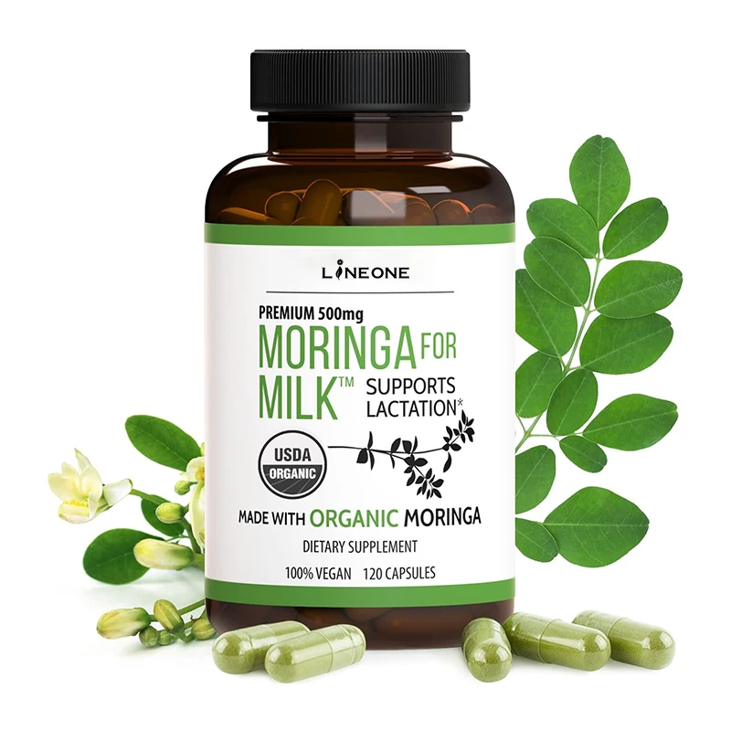 Organic Moringa Capsules  Lactation Supplement for Increased Breast Milk  Infant Nutrition Boost Sustainably Sourced Moringa