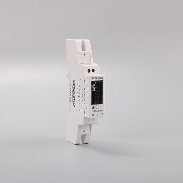 Household Din Rail Digital LCD Single Phase 220V 380V Multi Function DC AC Electronic Digital Energy Meters With Rs485
