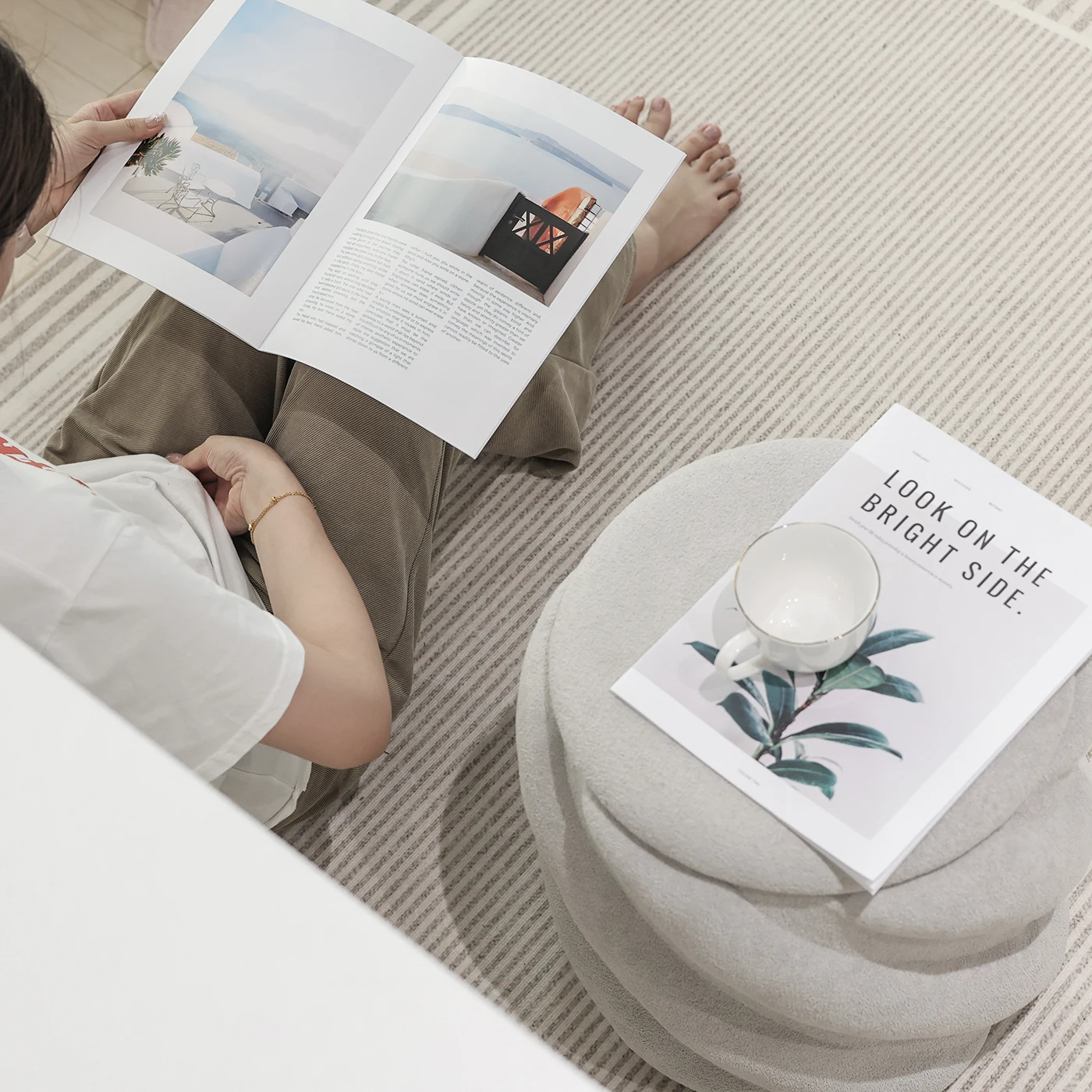 Customized Storage Ottoman Stool for Living Room Modern Inside Furniture Board