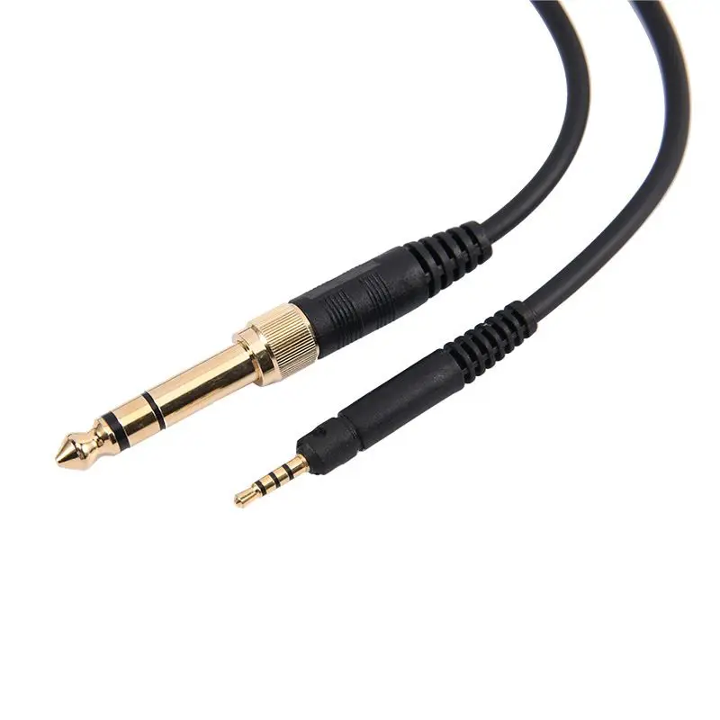 Replacement Spring Coiled 6.35mm Aux Cable Extension Cord for Pio Neer DJ HDJ-X5 HDJ-X7 HDJ-X5 BT Headphones