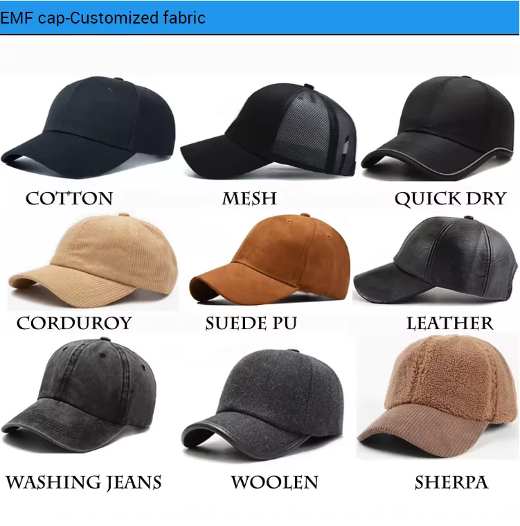 EMF Shielding Baseball Cap Logo Anti 5G WiFi Electromagnetic Radiation Protection Hat for Men Women Daily Office