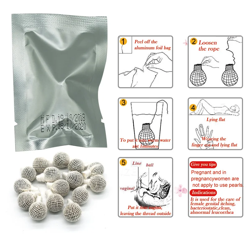 Furuize Original Vaginal Detox Pearls Wellness Yoni Pearls Private Label Yoni Tampon