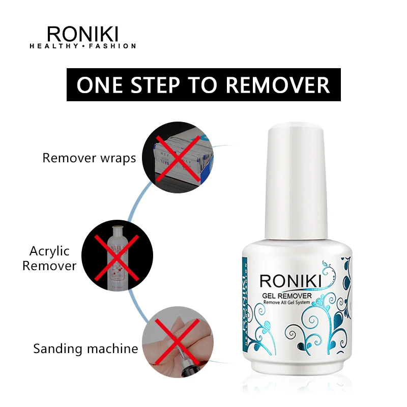 Roniki High Quality Magic Remover Nail Glue Remover Bottle OEM