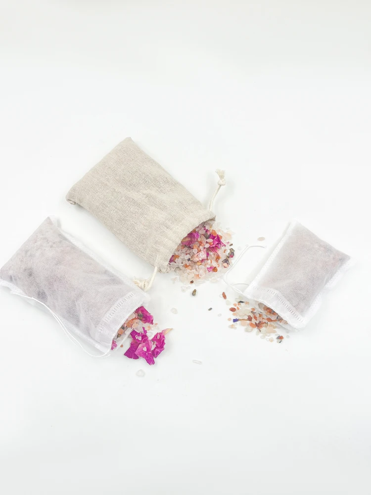 Non Woven Tea Bag Filter Bag Packaging Pink Salt Soften Skin Himalayan