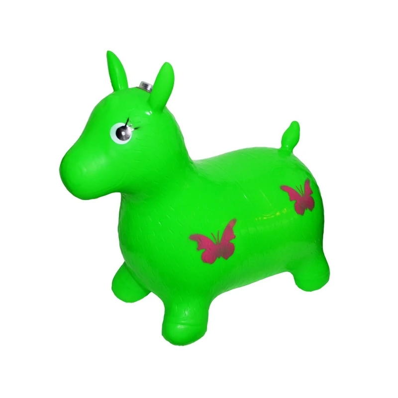 U&C Planet Animal Hopper - Cheval Gonflable Sauteur Bleu - Pour Enfants De 18 Mois à 6 Ans - Capacité 100 Lbs