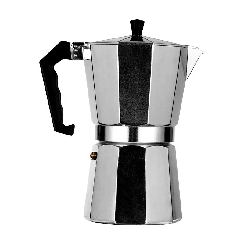 Modern Italian Aluminum 50ml to 600ml Moka Pot Coffee Maker Stove Espresso  Cafe Moka Pot 1 Cup 2 Cups to 12 Cups